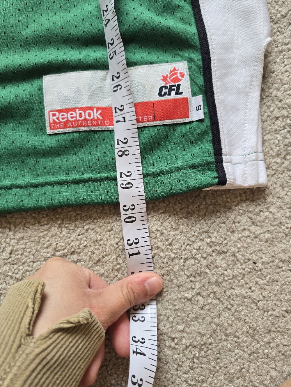 Reebok CFL Saskatchewan 89 GETZLAF Football Jersey Unisex Size Small - Picture 9 of 10